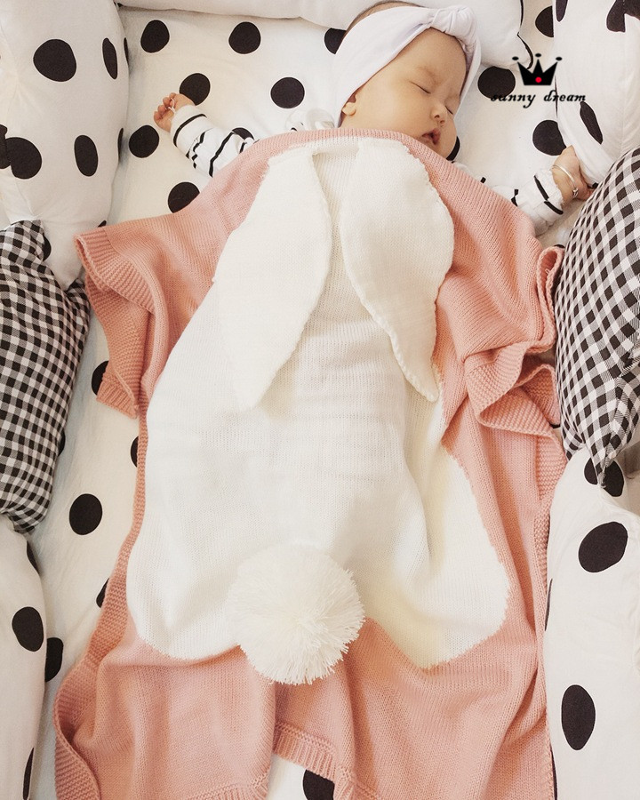 兔子毛线空调毯 (10)