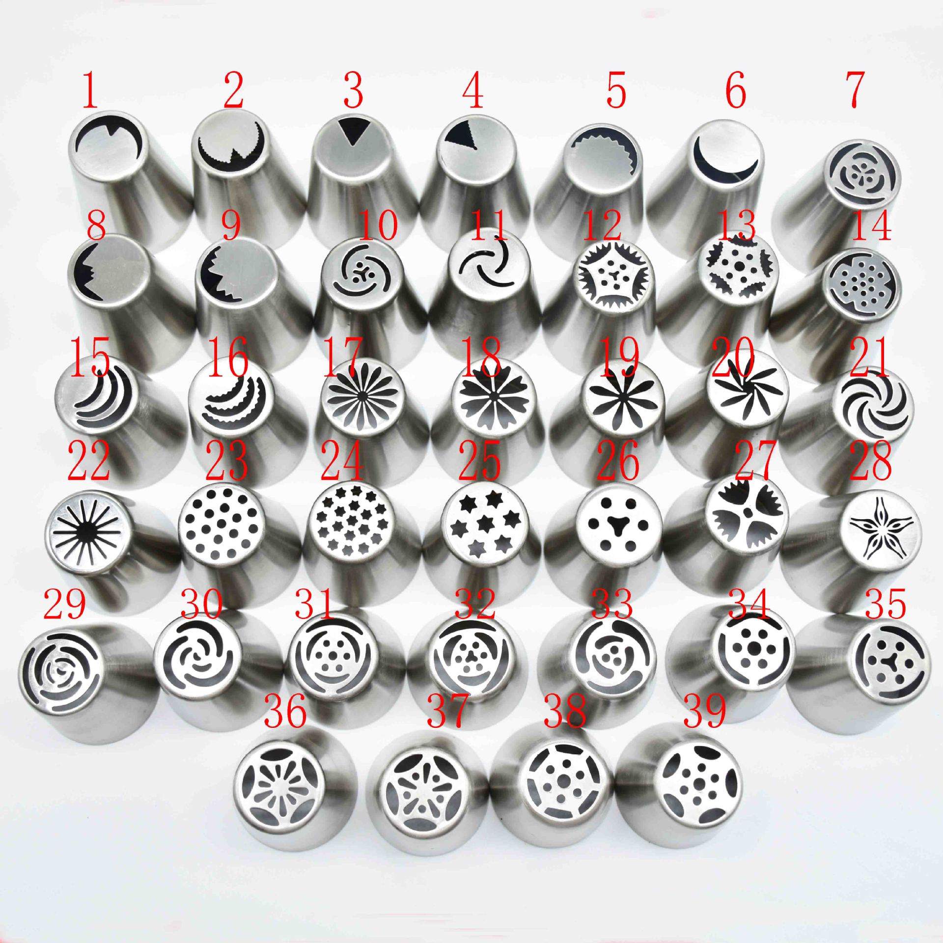 2D# 304不锈钢6齿玫瑰曲奇裱花嘴 内外无缝烘焙DIY工具 中号-阿里巴巴