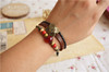 Leather bracelet for beloved, Korean style, flowered, Aliexpress, European style