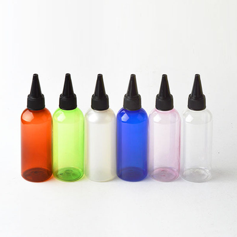 厂家直销100ml矮胖瓶尖嘴盖瓶乳液瓶爽肤水瓶PET塑料瓶沐浴露空瓶