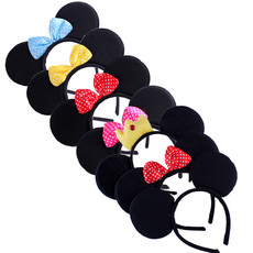 23g六一儿童节米奇米妮头饰生日派对舞会装扮用品卡通米奇头箍