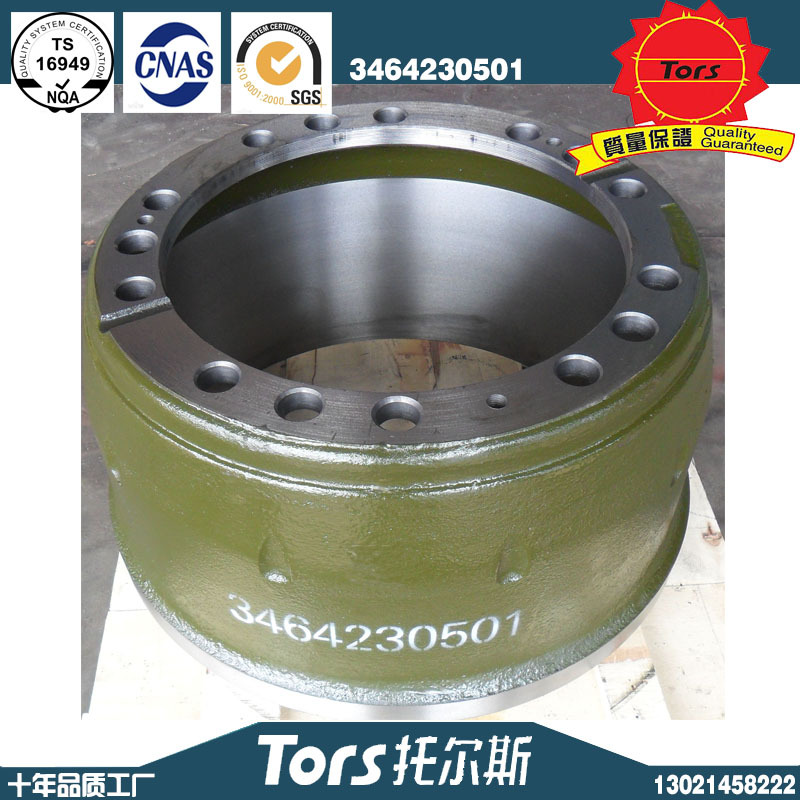 托尔斯工厂奔驰BENZ3464230501刹车鼓数控加工精品出口品质制动鼓|ru