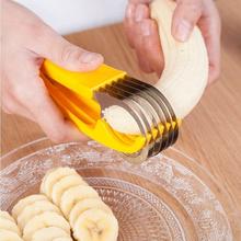 厨房小工具 不锈钢香蕉切片器 黄瓜火腿水果分割器香蕉切