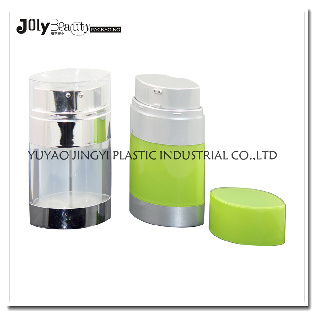 厂家供应 豪华的双管的真空瓶乳液瓶化妆品瓶化妆品罐
