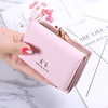 Wallet, short small metal shoulder bag, suitable for import, Japanese and Korean