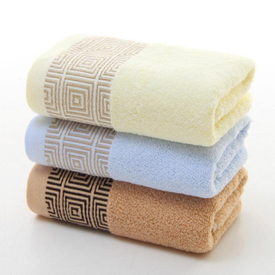 廠家現貨批發回字格吸水毛巾商務禮品定制可加印LOGO單位贈品