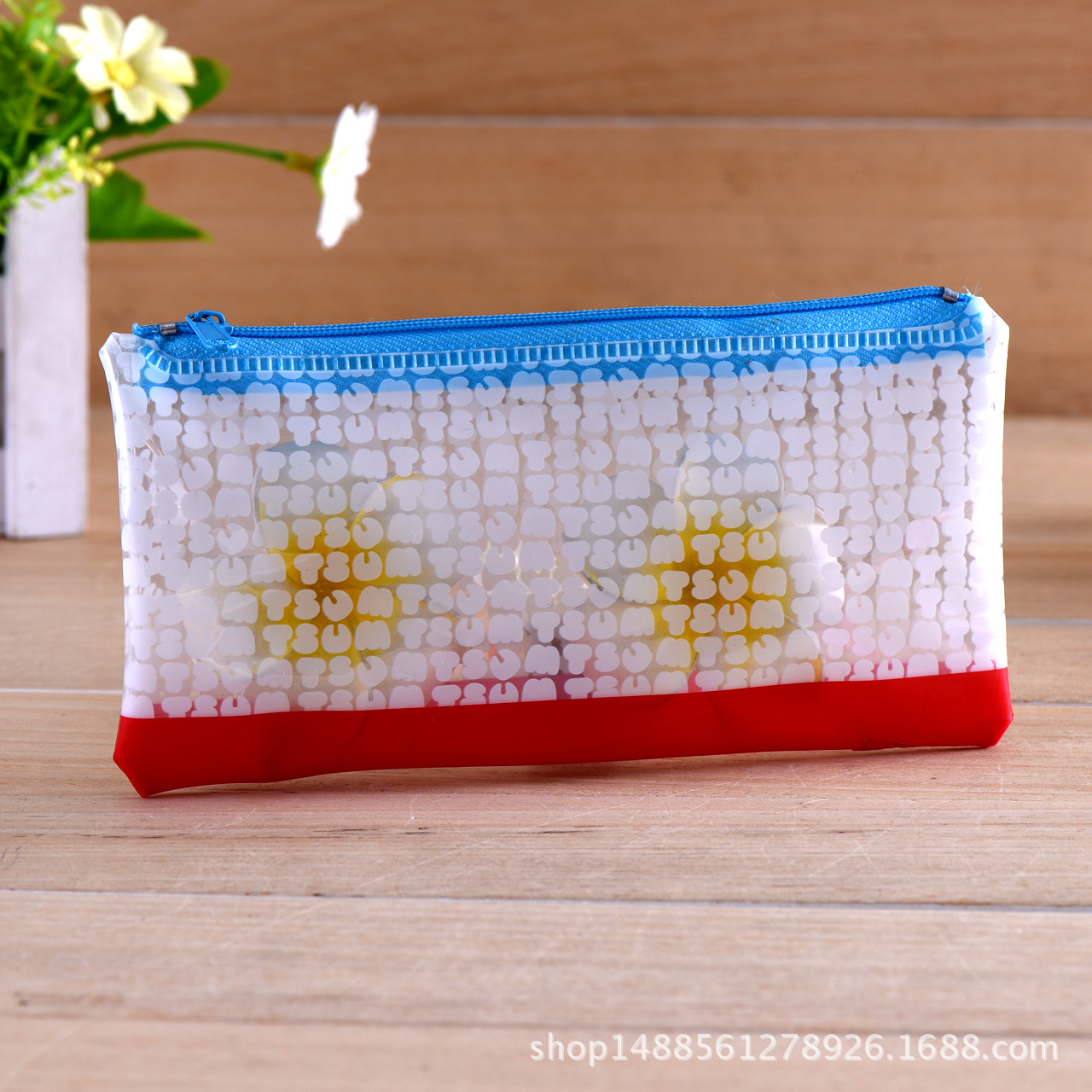 pvc塑料自封塑料袋彩色文具印刷拉链包装袋批发料袋厂家直销