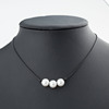 Accessory, necklace from pearl, choker handmade, European style, wish, simple and elegant design, suitable for import