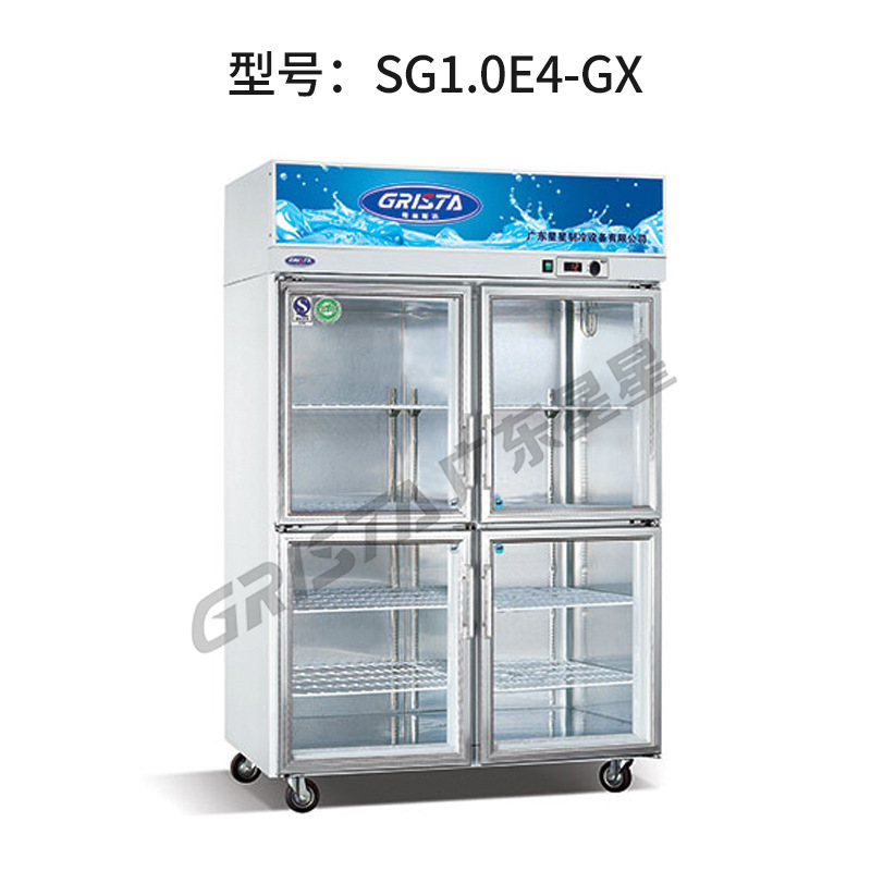 冰贺二门四门展示柜大三门六门饮料柜陈列柜SG1.6E3-GX二门水果超