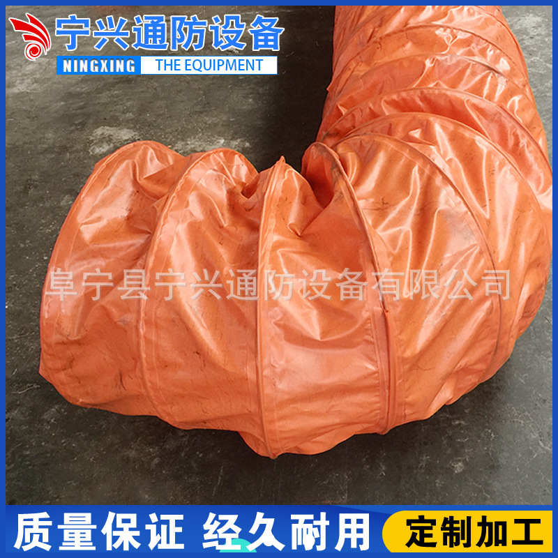 负压螺旋防爆风筒塑料钢圈风筒 PVC涂覆布风带 矿用负压风筒