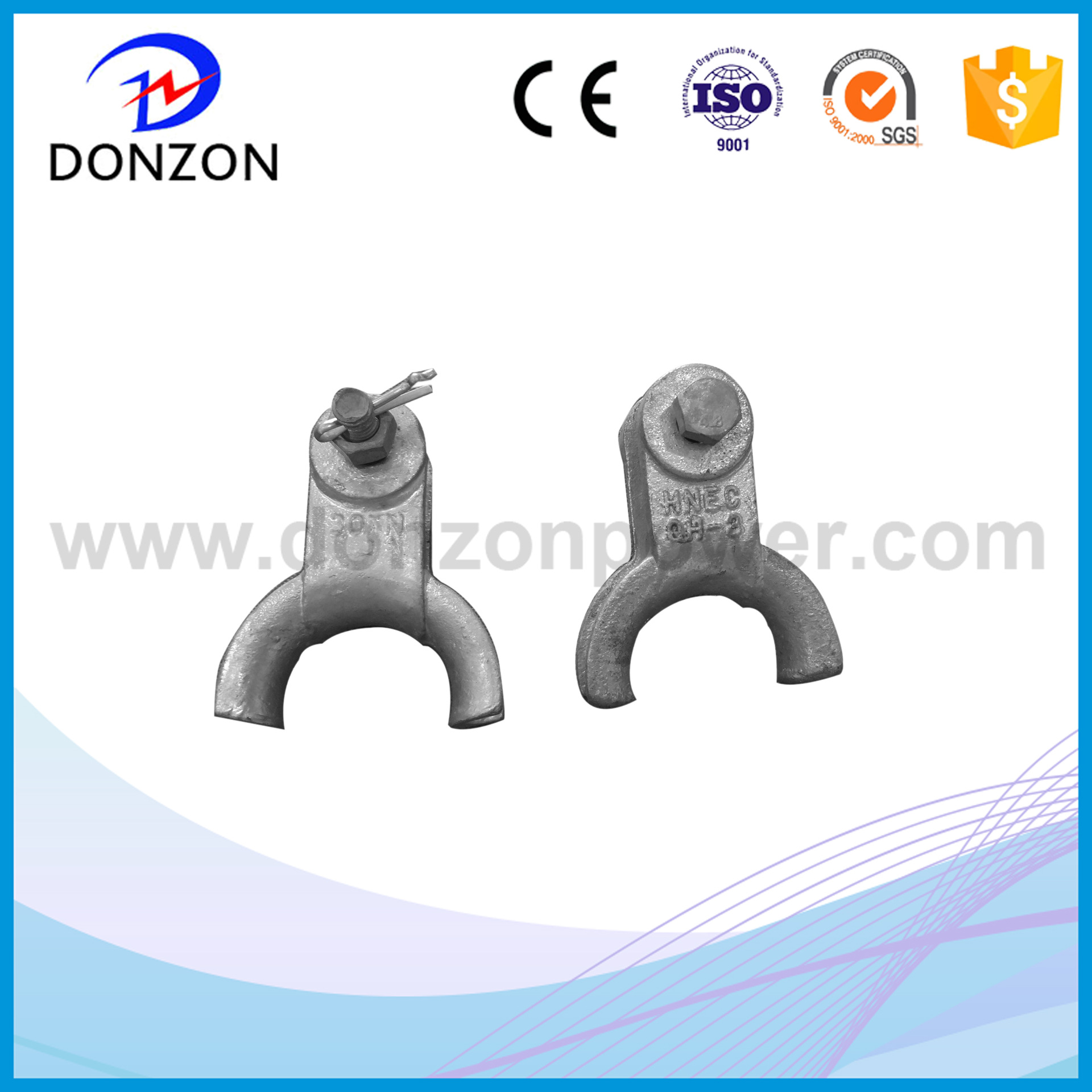 东众生产：国标热镀锌铁件 光缆金具 PD挂板 球头挂环 QH-7型