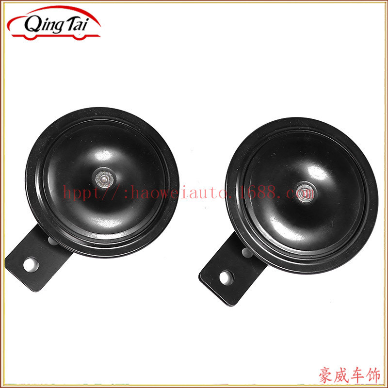 厂家直销汽车喇叭 12v 24v电子盆型喇叭黑色115声级高音喇叭批发详情图4