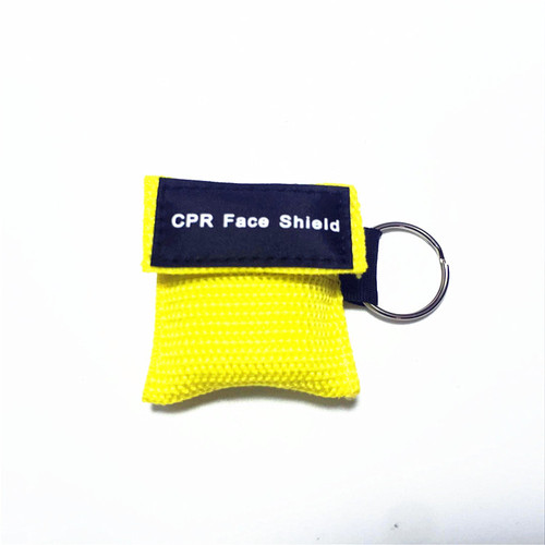 Customized CPR first aid mask, disposable respiratory PVC mask, OEM processing, one-way valve design