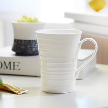 纯白骨质瓷创意早餐杯奶杯简约大号咖啡杯水杯陶瓷大容量马克杯子