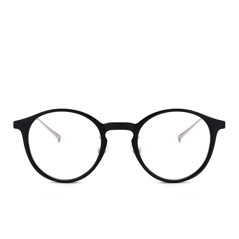 Gafas ligeras Marco de las mujeres de estilo coreano de moda simple gafas retro marco cara redonda marco completo miopía gafas marco 70033 image 2