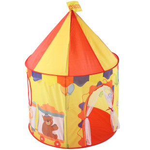 跨境 儿童帐篷玩具室内游戏网纱城堡马戏团动物城小丑蒙古包球池
