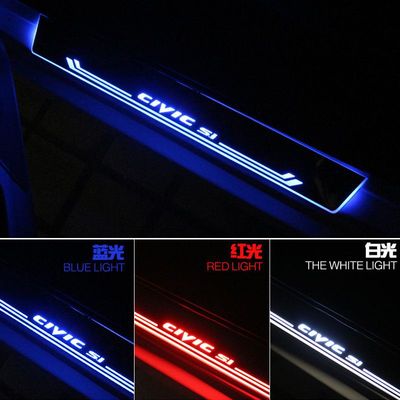 改装本田十代9代思域流光动态迎宾LED踏板 门槛条 雅阁CRV 免破线