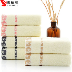 Pure cotton towel gift advertising can LOGO towel wholesale pure cotton jacquard Xiangyun facial towel supermarket