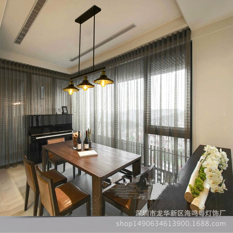 现代个性创意三头餐吊灯 咖啡厅餐厅卧室吧台 工业风吊灯-阿里巴巴