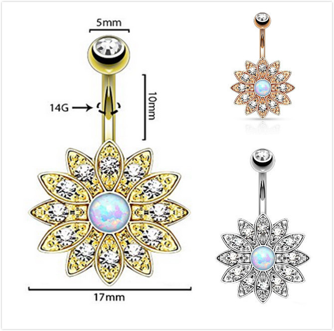 16G labret stud size and finish detail