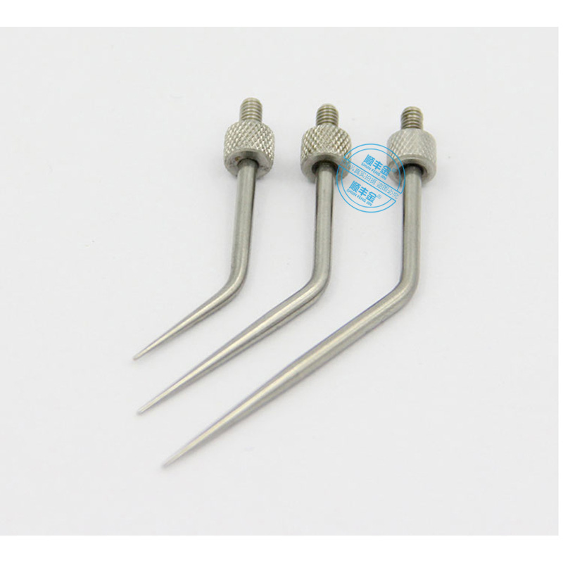 折弯尖头45度测头百千分表测针螺纹2.5mm长40mm直径0.4通用型测头