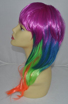 Toda la red PET cos / fiesta popular peluca fiesta peluca fábrica de cabello recto