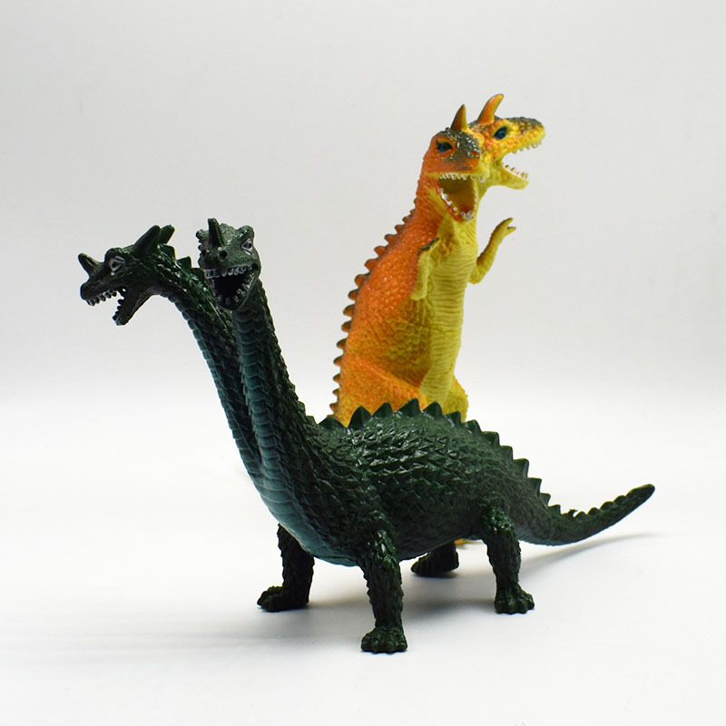 新款双头龙双头怪兽哥斯拉模型玩具儿童玩具模型礼物亚马逊