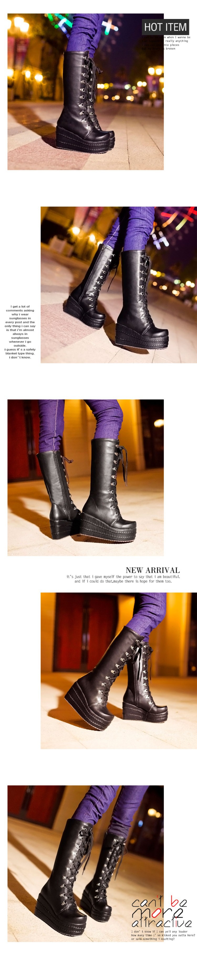 Bottes femme en PU artificiel - Ref 3354900 Image 16