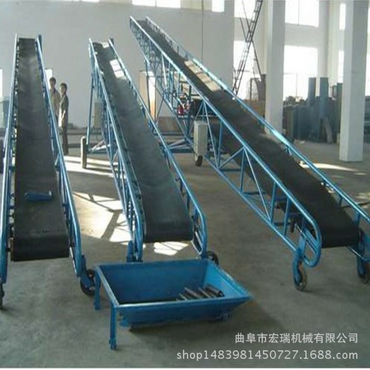 500宽耐磨皮带输送机，手动升降机，机多少钱机