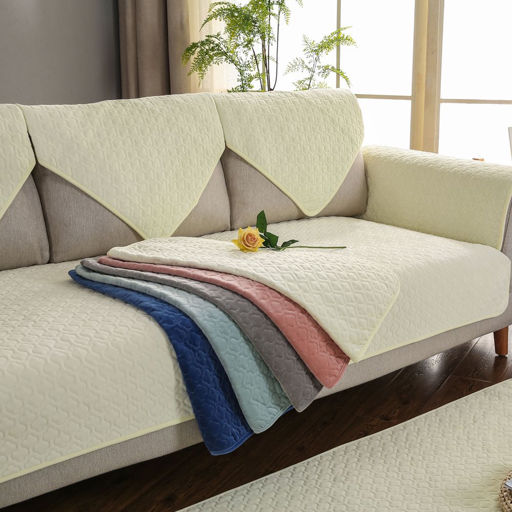 Wholesale European plush sofa cushion high-grade winter padded non-slip sofa cushion cover a generation of hair