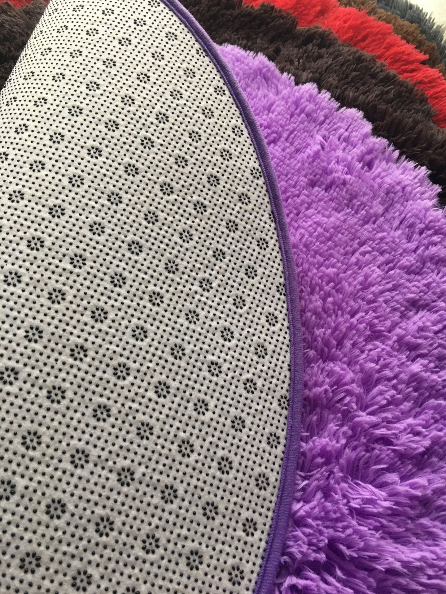 A circular 80cm computer chair hanging basket carpet floor mat bedroom living room floor mat balcony doormat wholesale