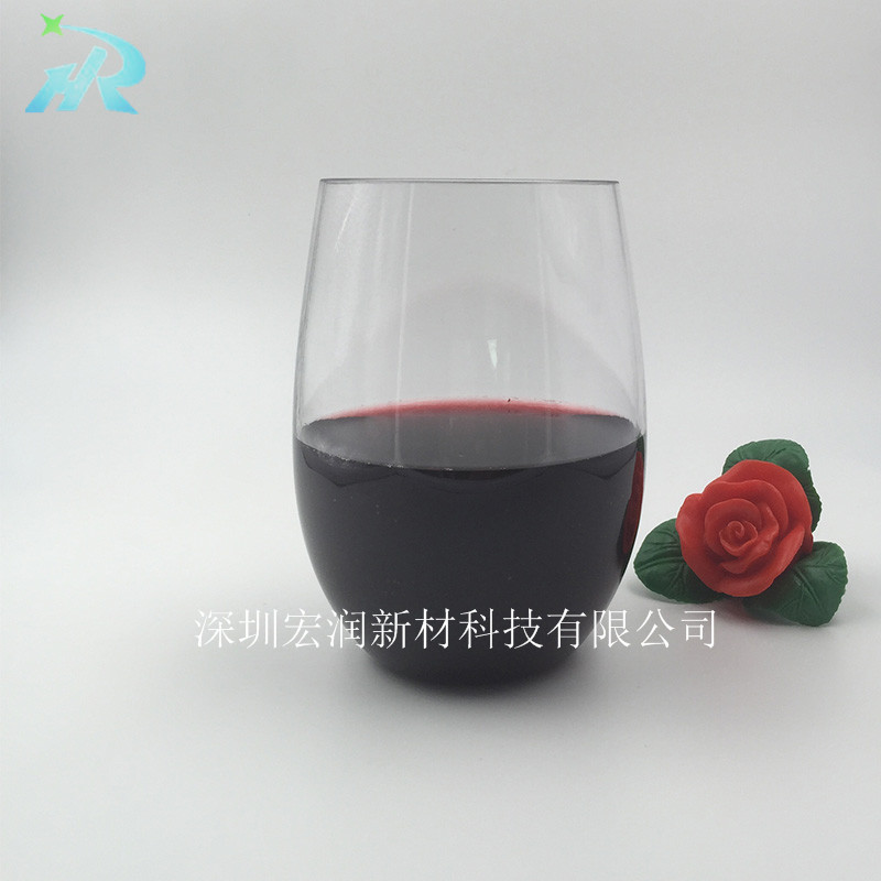高透明塑料酒杯  无脚塑料红酒杯  PET塑料红酒杯