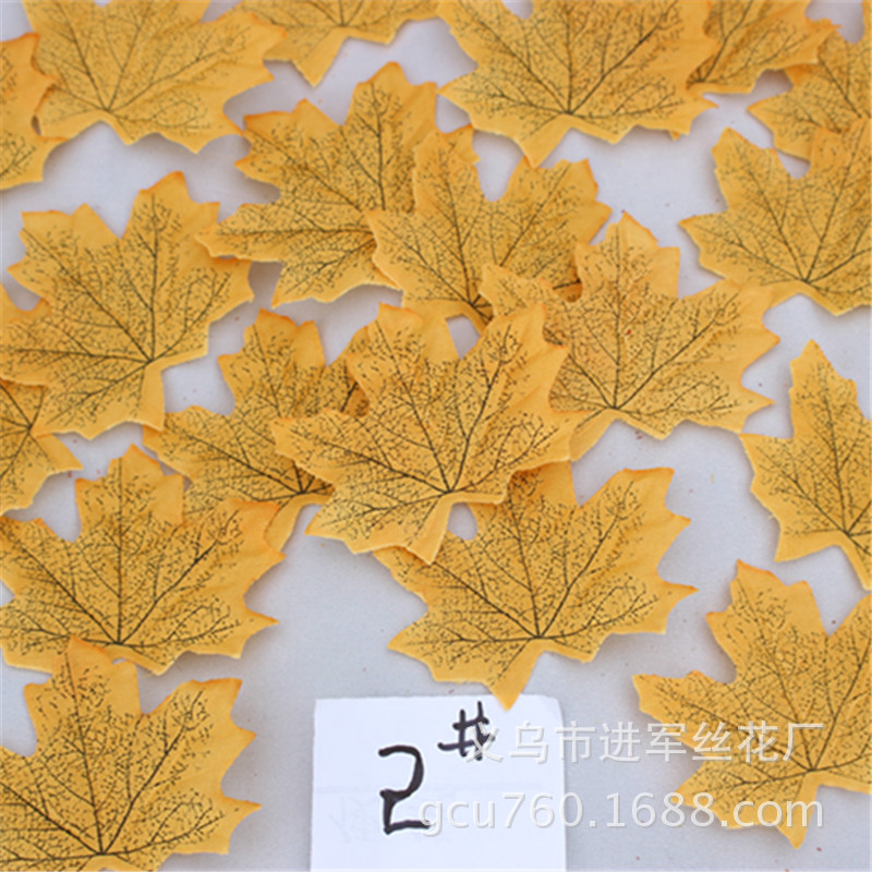亚马逊爆款 仿真枫叶 拍照摄影道具场景布置8厘米100片 婚庆树叶