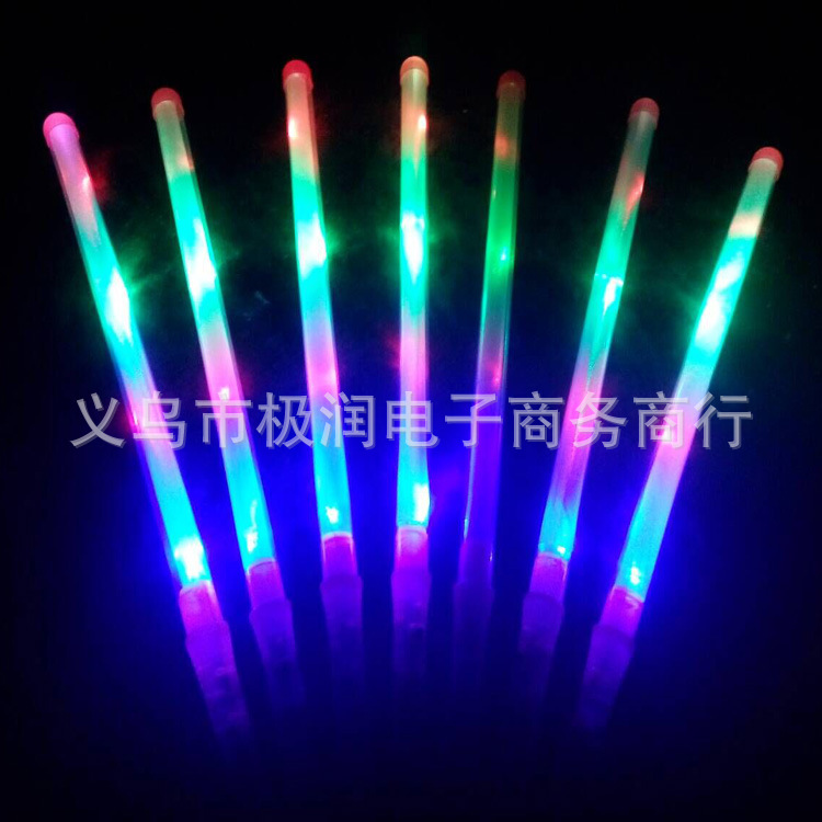 大号演唱会助威48cm荧光棒 led电子发光彩虹棒 七彩闪光棒批发-阿里巴巴