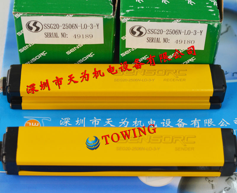 【实物拍摄】 SSG20-2506N-LO-3-Y 信索SENSORC光幕传感器
