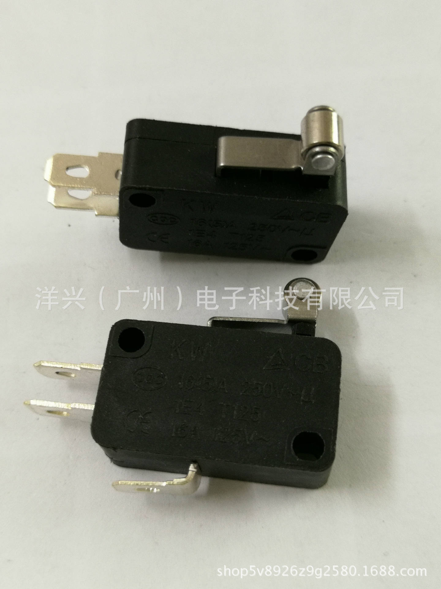 微动开关 带柄 ss 灰色微动开关 微动开关 16a 焊枪开关ZGZM