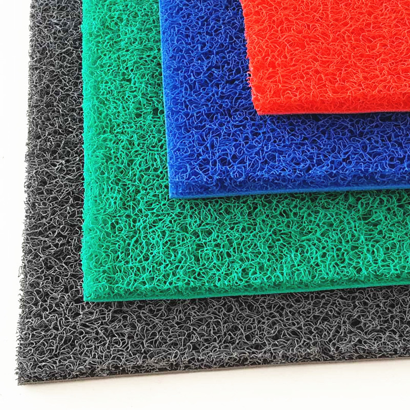 Espesado de corte de alambre anillo pie alfombra de PVC alfombra de puerta al aire libre engrosada antideslizante alfombra de piso alfombra roja