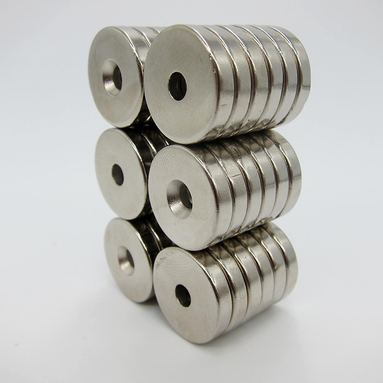 磁铁强磁磁铁圆形强力磁铁强磁铁吸铁石20x4mm打6.5孔