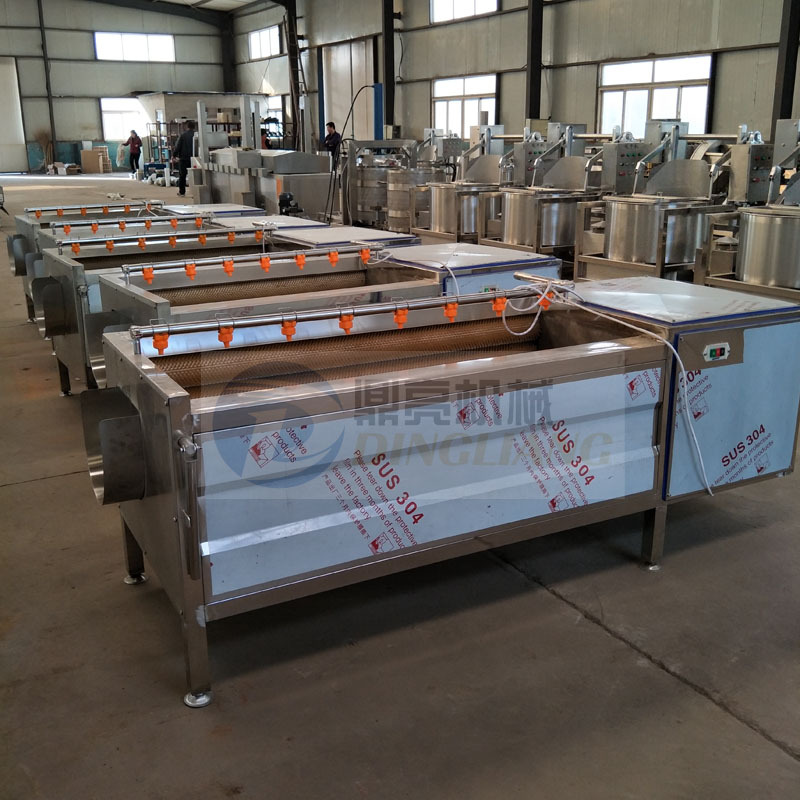 定 制芋头地瓜去皮清洗机  洋芋核桃木薯毛刷清洗机