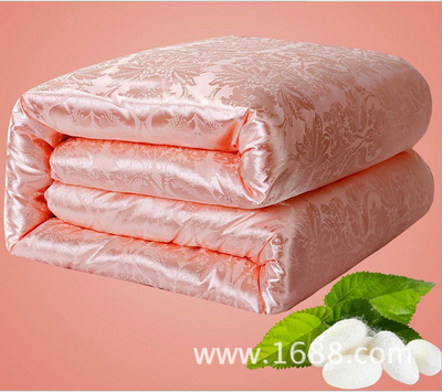 河南鄭州發貨真絲貢緞提花絲綿被子廠家跑江湖會銷春秋冬禮品被