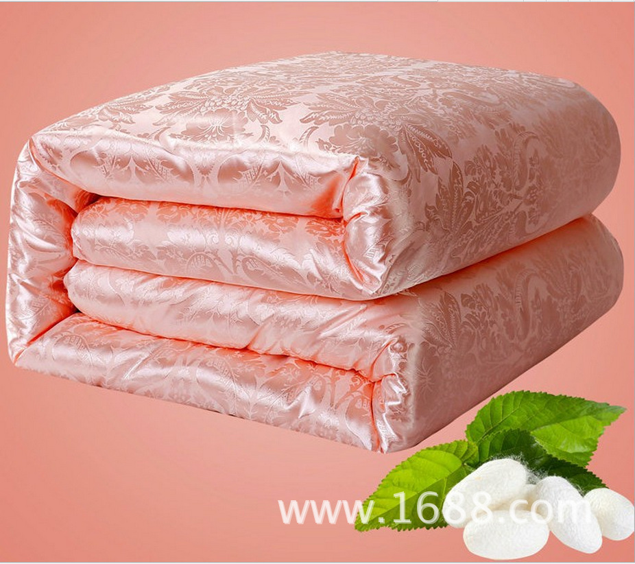 河南鄭州發貨真絲貢緞提花絲綿被子廠家跑江湖會銷春秋冬禮品被