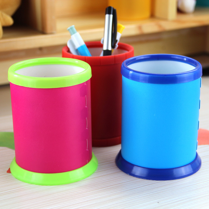 广告笔筒简易组装式塑料笔筒 pp笔筒厂家直销量大优惠出货快速|ms