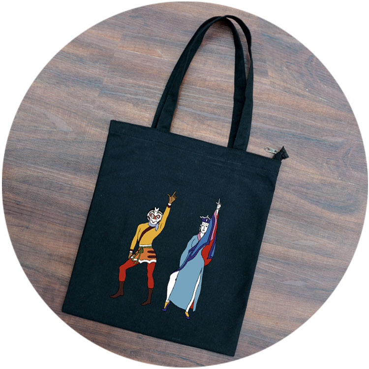Nuevo bolso de lona de estilo japonés y coreano bolso de lona de hombro de las mujeres ins bolsa de libro de estudiante artístico de gran capacidad entrega de una pieza