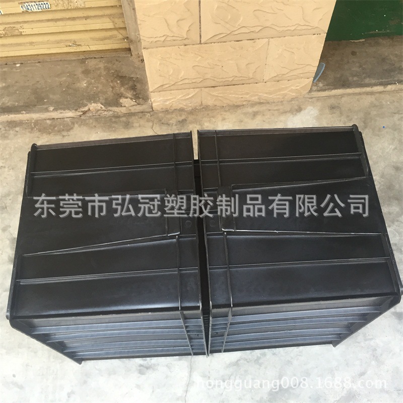 供应合肥 黄山 防静电PP塑料黑色可带任意规格刀卡周转箱