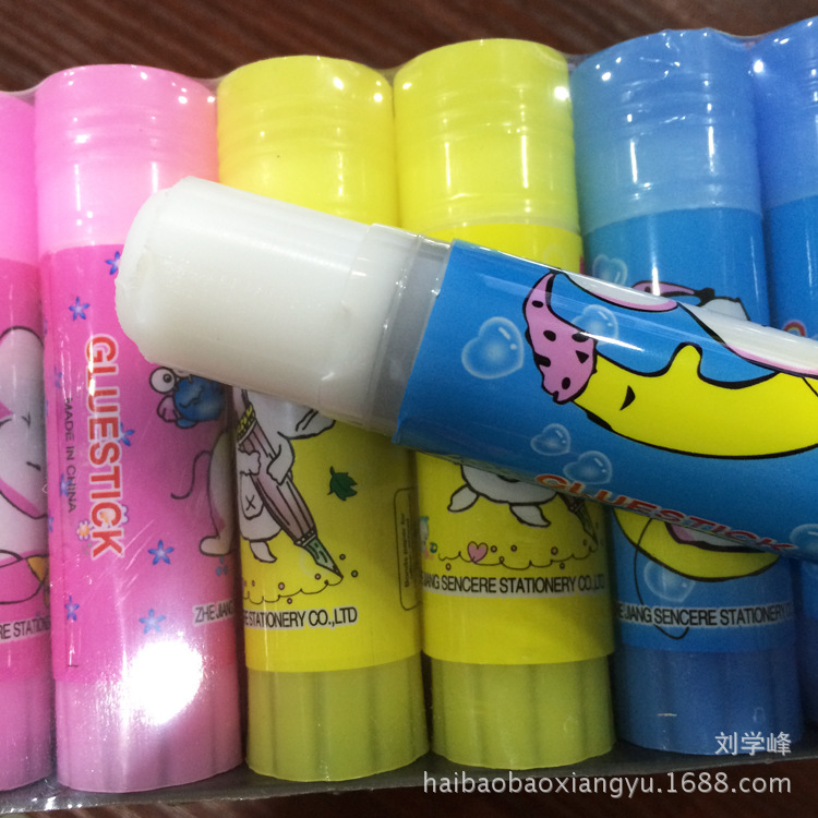 cartoon teaching glue stick for students