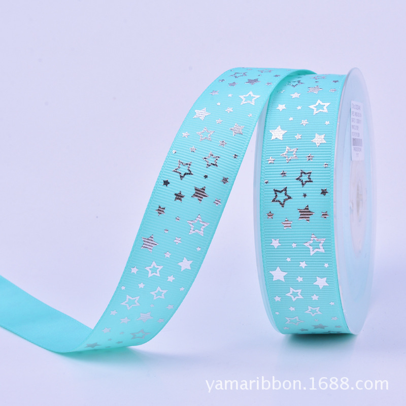 Yao Ming cinta de primavera tropical estilo serie caliente plata estrella costilla cinta hecha a mano DIY accesorios para el cabello accesorios de ropa