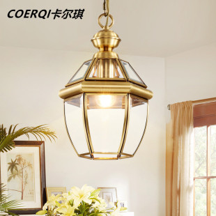 Factory Direct copper lamp European restaurant bar chandelier small chandelier aisle corridor hallway American balcony lamp