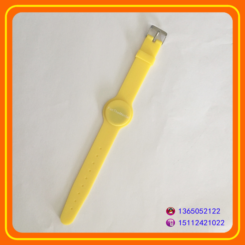 硅胶智能腕带高频低频芯片定制LOGO印刷激光雕刻流水内码多次使用