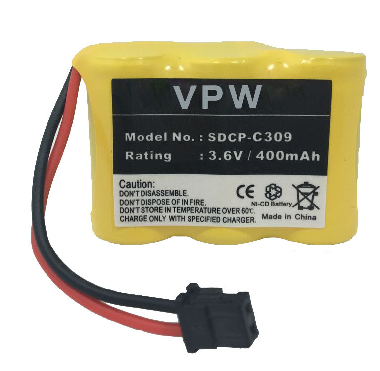 外贸出口各种无绳电话电池 2/3AA 3.6V 400mAh 镍镉电池