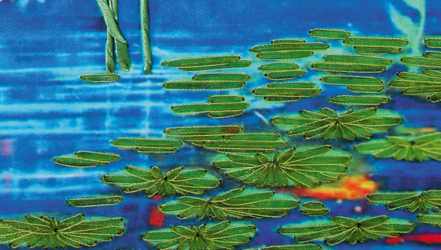 Oujin nianhua cinta bordado fábrica impresión en color directo pintura colgante Xingyue mito sala de estar entrada pintura decorativa